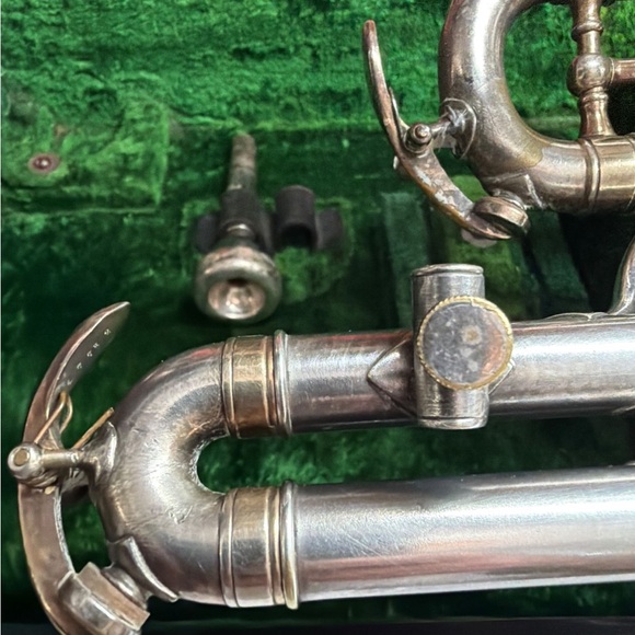 True Tone Buescher C14 Virtuoso Cornet " 1912 - Silver Plated - Picture 11 of 16